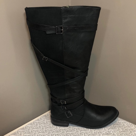 It’s OK Breanne Black Wide Width Riding Boot 10W NWOT - Picture 11 of 11
